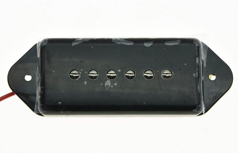 KAISH Black P90 High Power Sound Dogear Type NECK Pickup Soapbar Guitar Pickups - Image 2